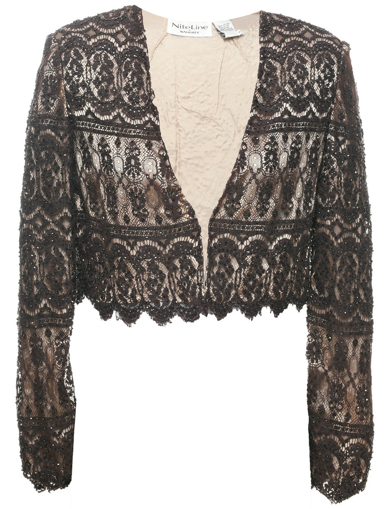 Beaded Evening Jacket - M