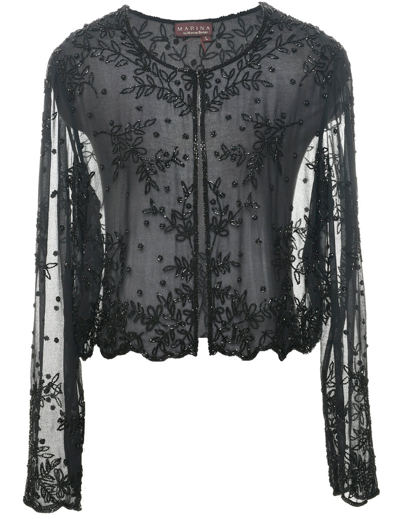 Beaded Evening Jacket - L