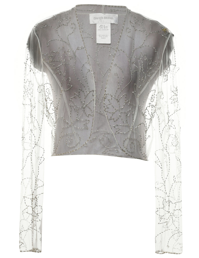 Beaded Evening Jacket - L