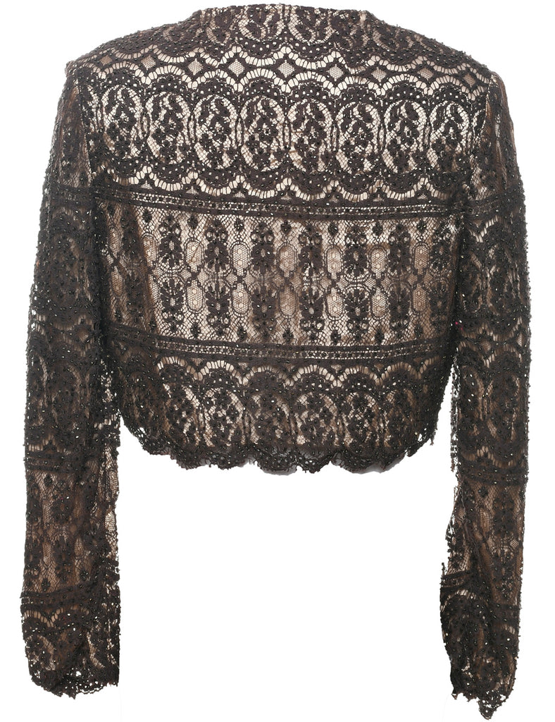 Beaded Evening Jacket - M