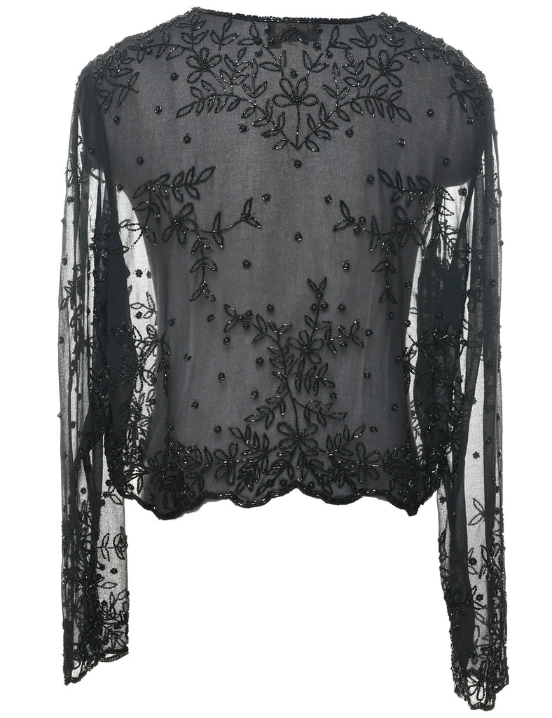 Beaded Evening Jacket - L