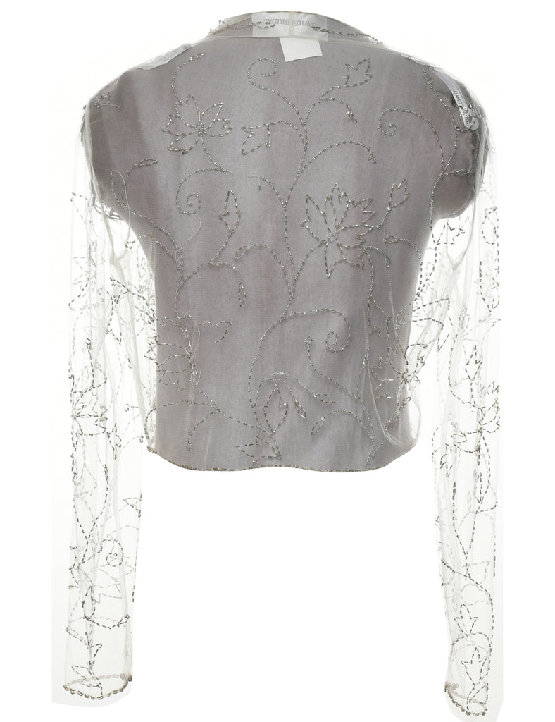 Beaded Evening Jacket - L