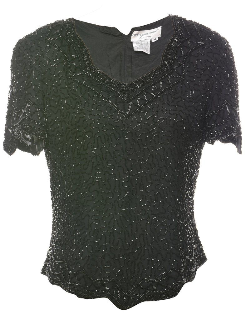 Beaded Evening Top - M