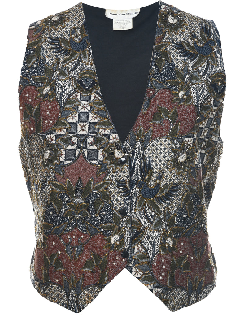 Beaded Waistcoat - M