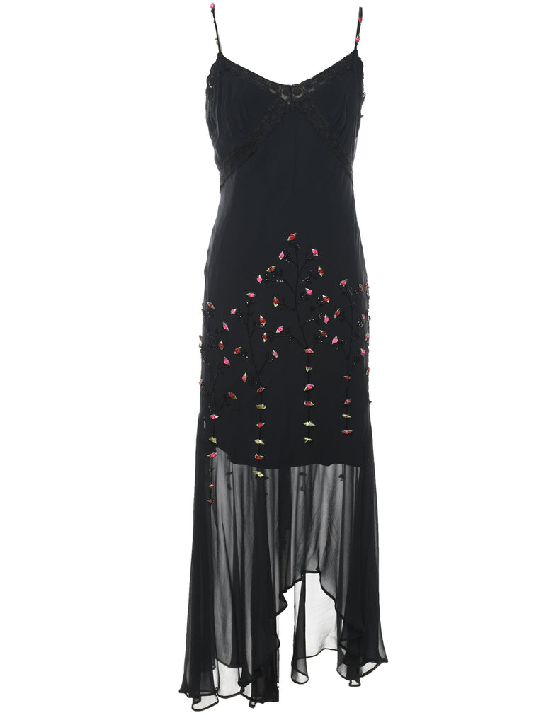 Beaded Y2K Evening Dress - M