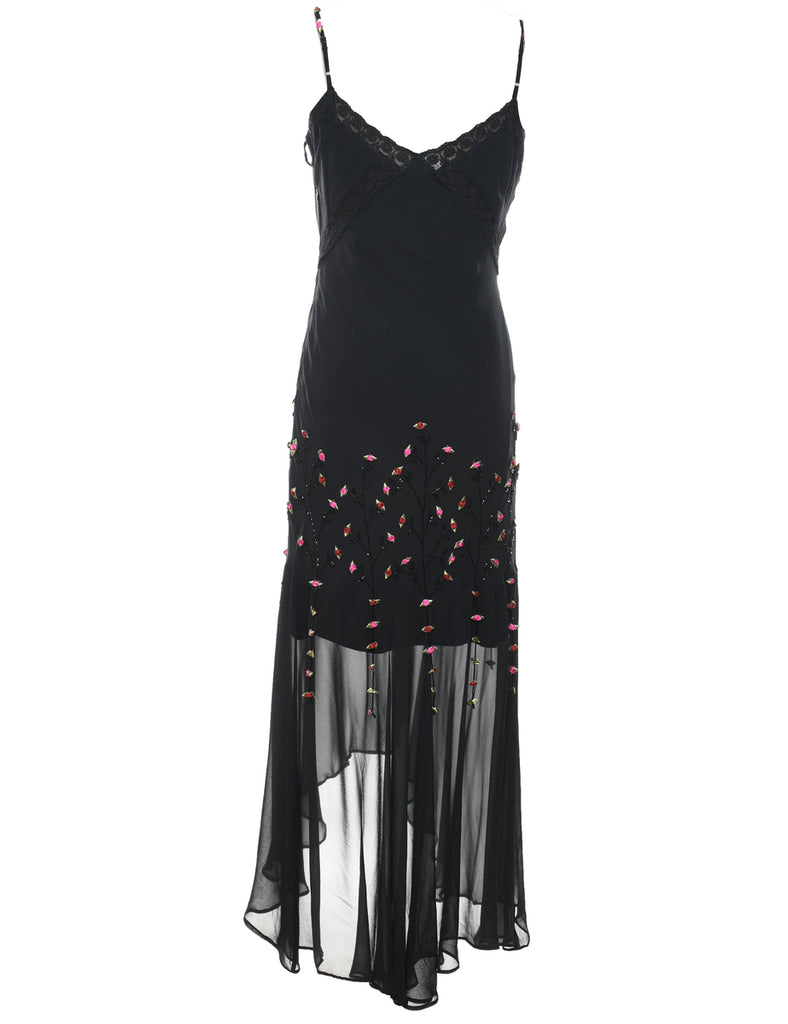 Beaded Y2K Evening Dress - M