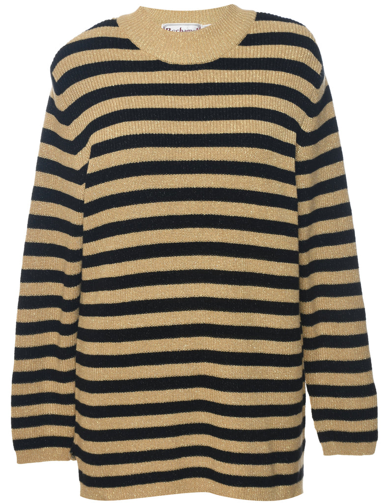 Bechamel Striped Pattern Jumper - L