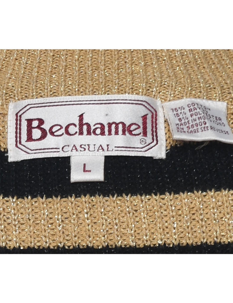 Bechamel Striped Pattern Jumper - L