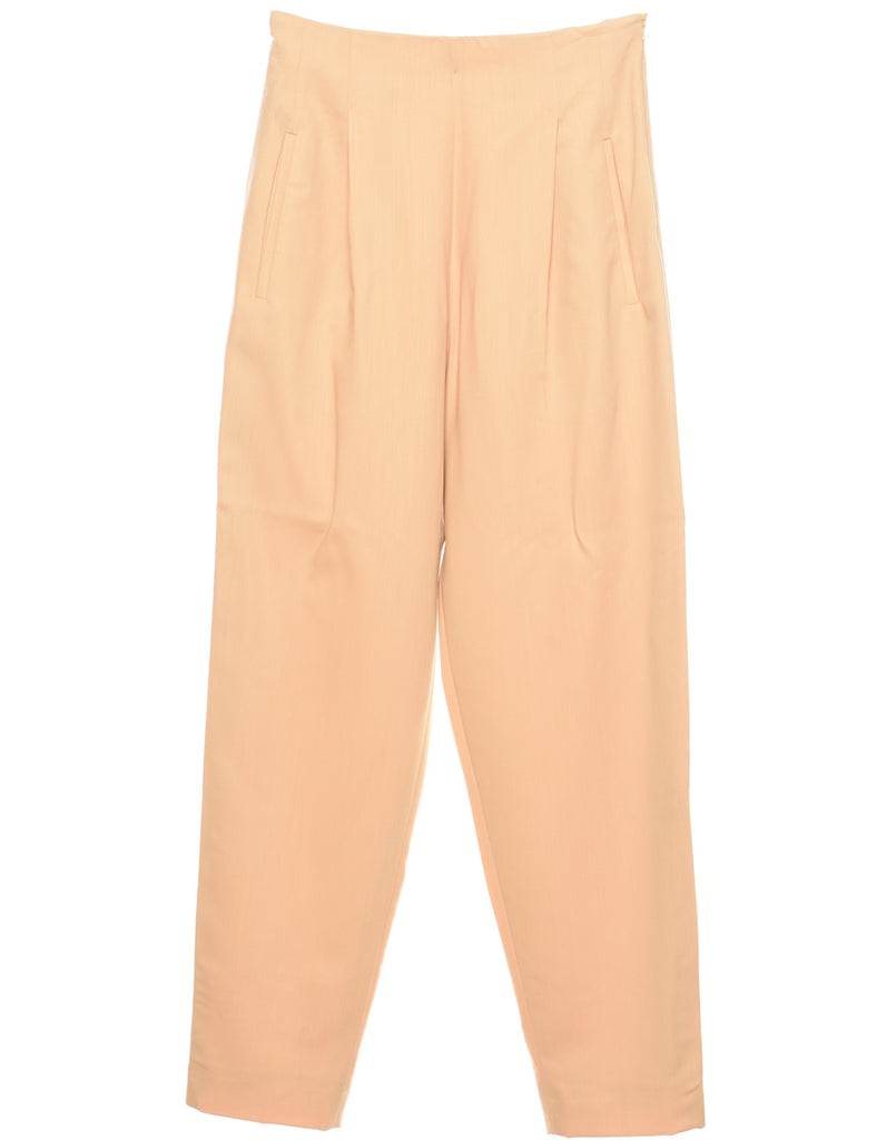 Beige Tapered Trousers - W28 L31