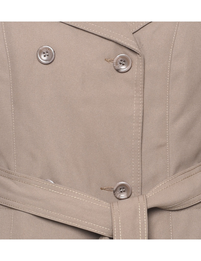 Beige Trench Coat - L