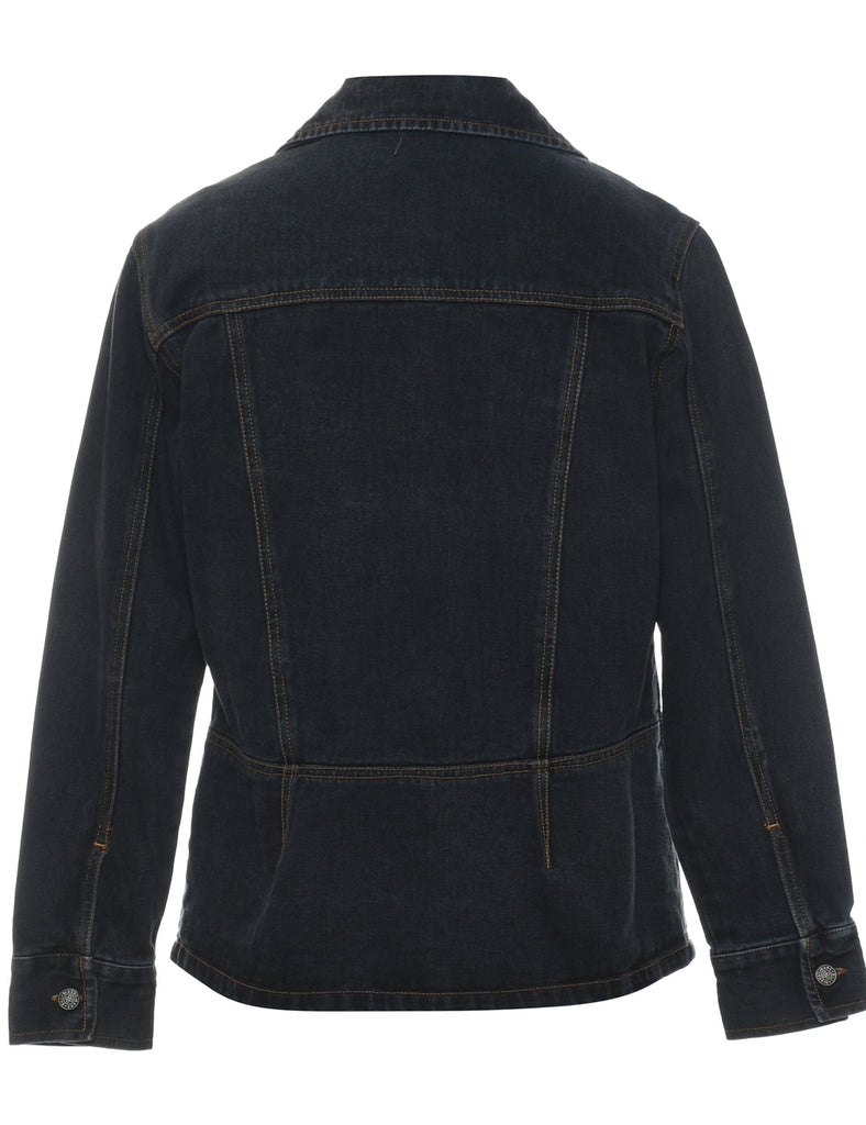 Bill Blass Dark Wash 1990 Denim Jacket - M