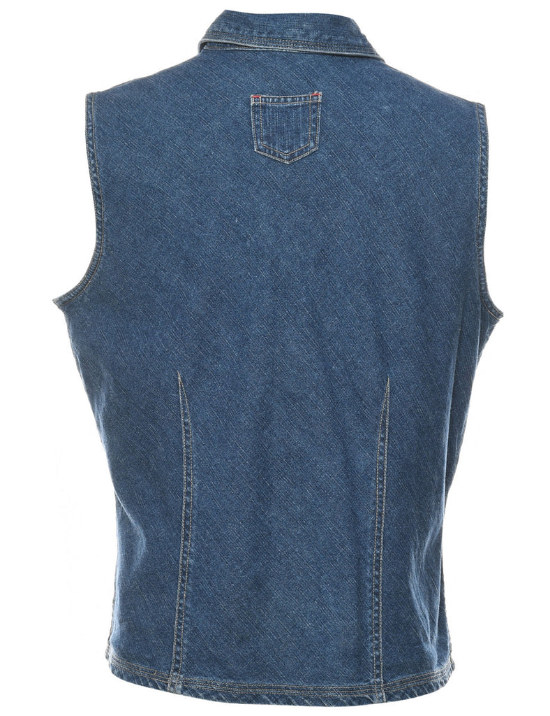 Bill Blass Denim Jacket Vest - L