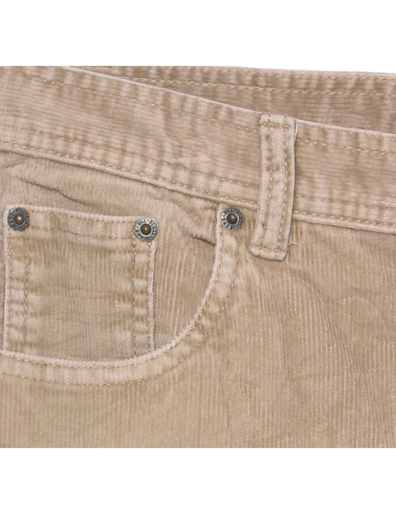 Bill Blass Light Brown Corduroy Trousers - W30 L27