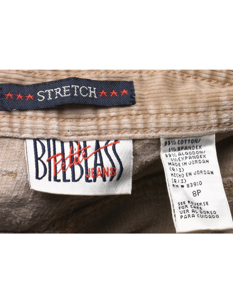 Bill Blass Light Brown Corduroy Trousers - W30 L27