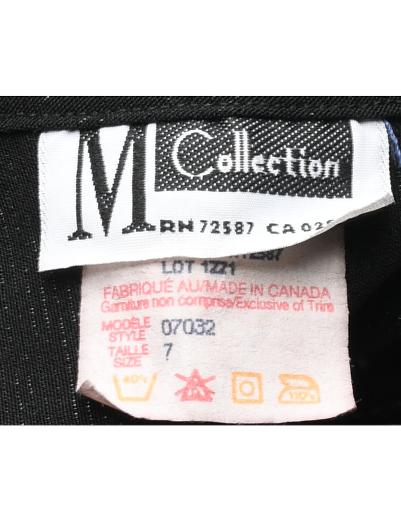 Black A-line Skirt - S