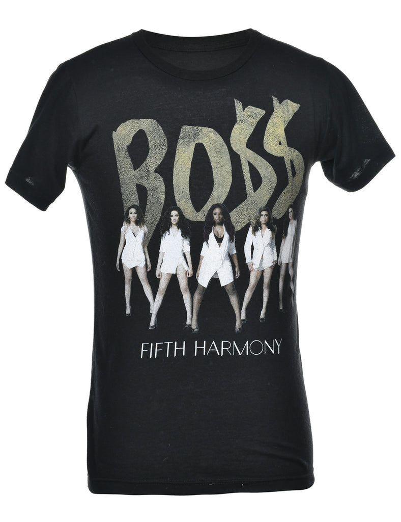 Black Boss Printed T-shirt - S