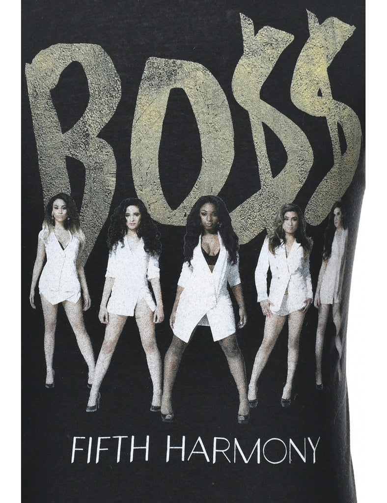 Black Boss Printed T-shirt - S
