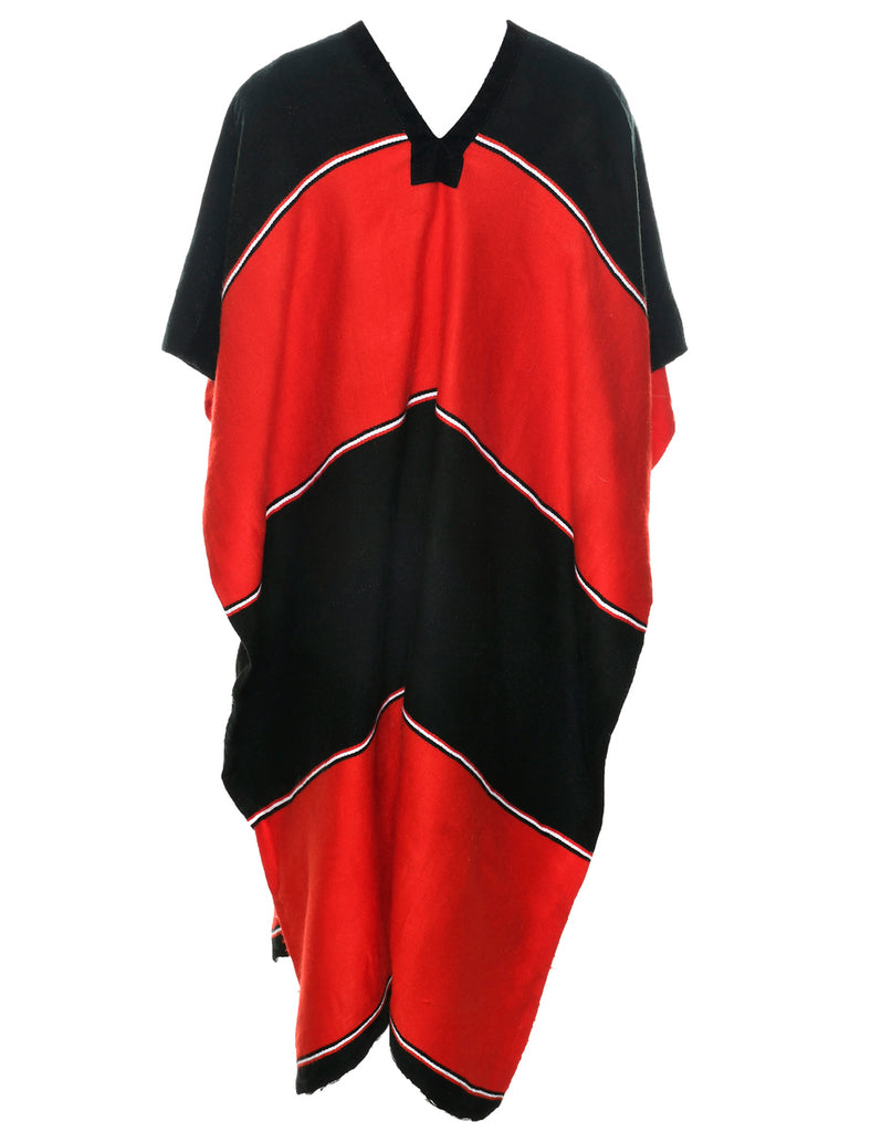 Black Buccaneers Poncho - XL