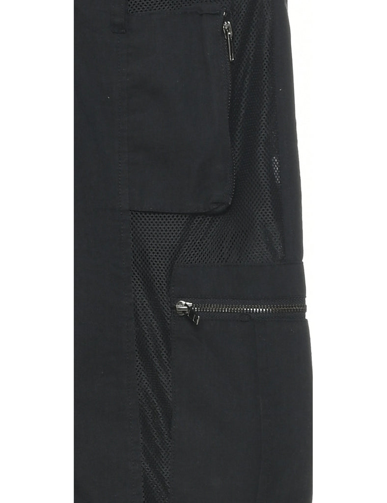 Black Cargo Trousers - W31 L29