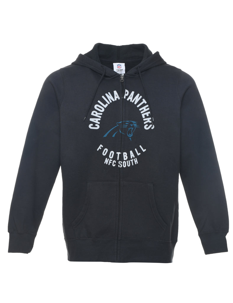 Black Carolina Panthers Football NFC South Hooded Sweatshirt - XL