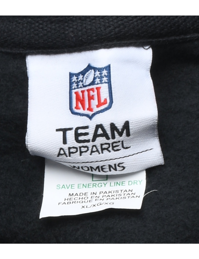 Black Carolina Panthers Football NFC South Hooded Sweatshirt - XL