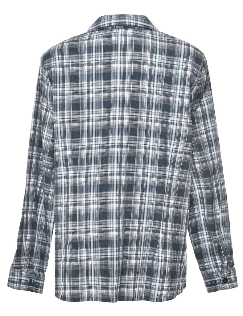 Black Checked Shirt - L