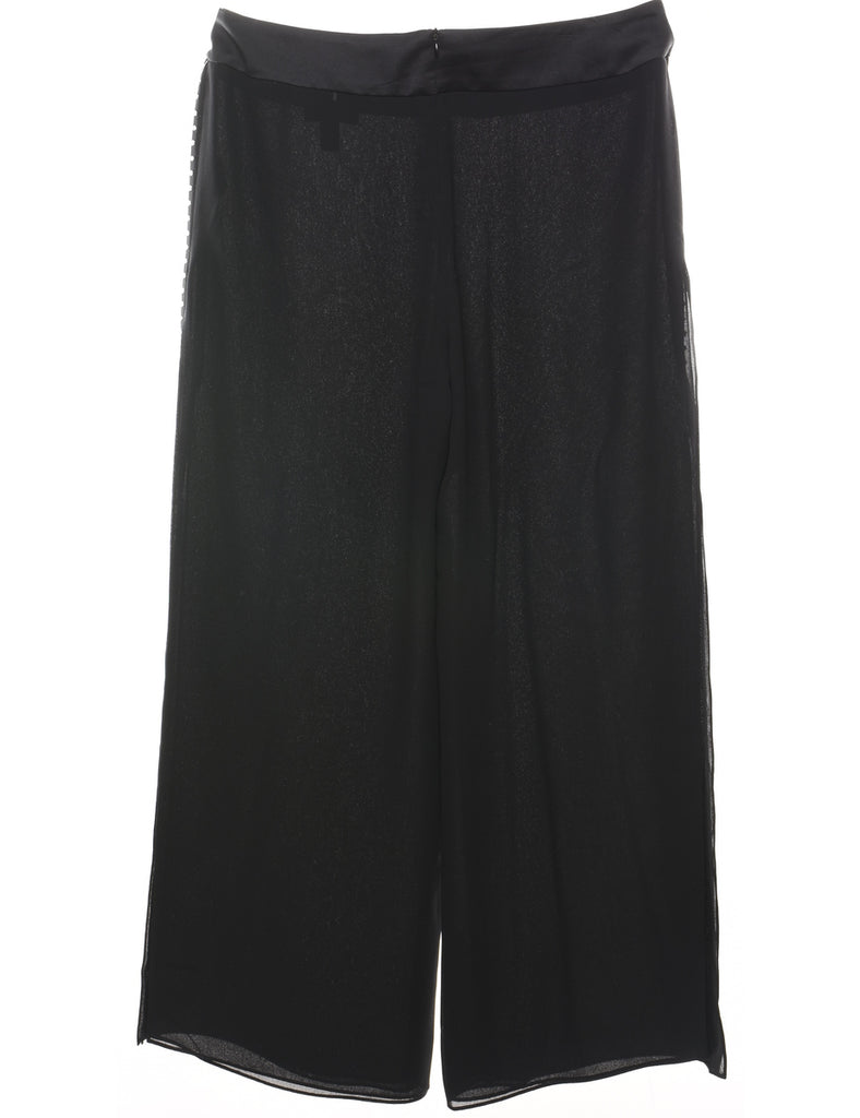 Black Classic Culotte Trousers - W35 L31