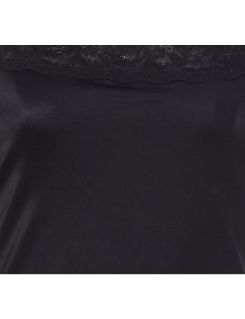 Black Classic Lace Camisole - S