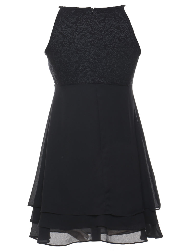 Black Classic Mini Evening Dress - M