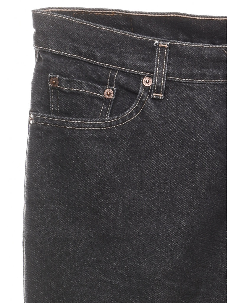 Black Contrast Stitch Levi's Jeans - W34 L36