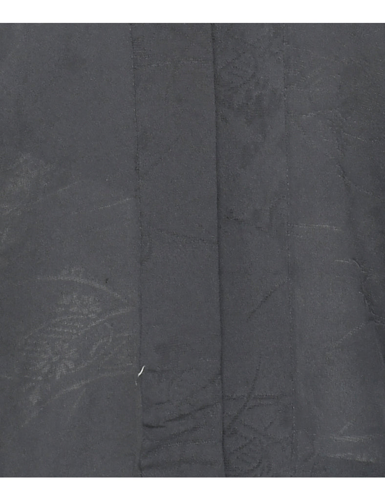 Black Cropped Kimono - L