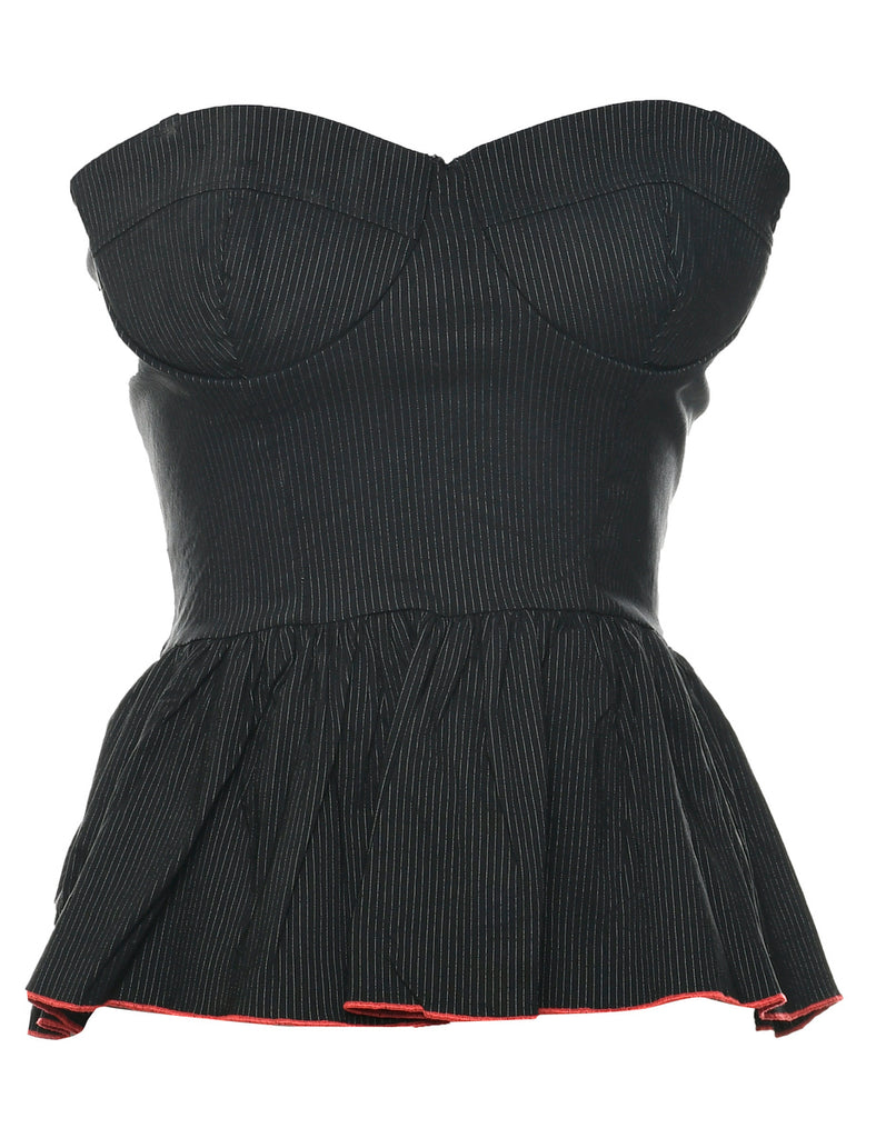 Black Cropped Top - XS