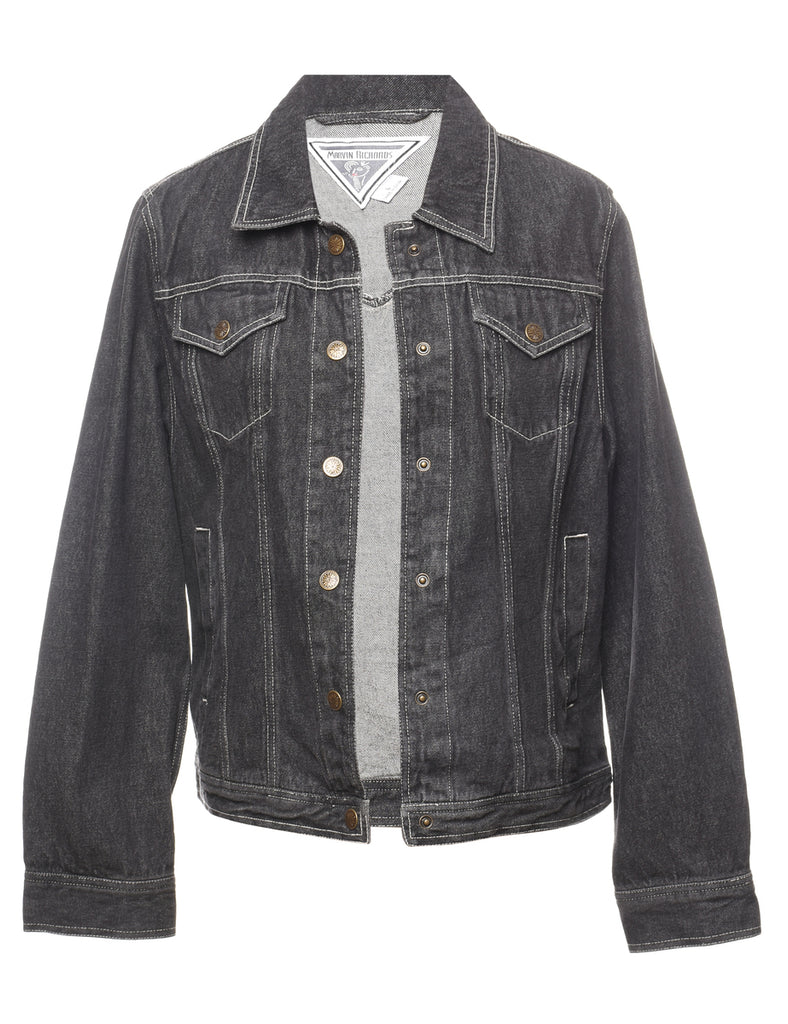 Black Denim Jacket - L