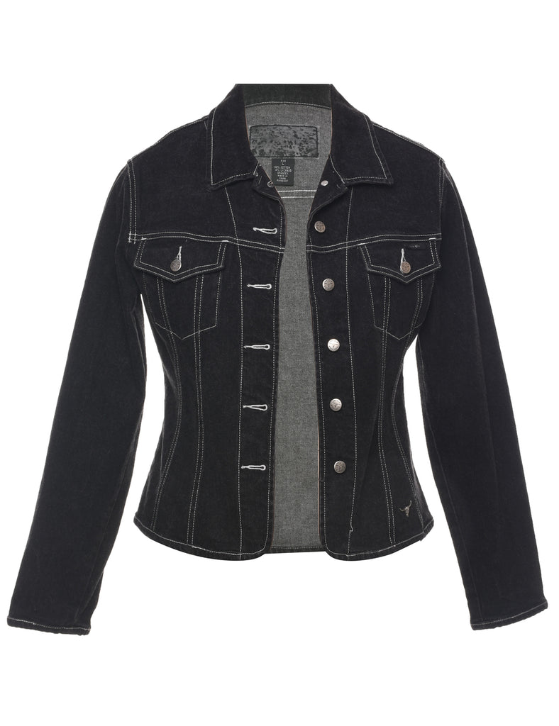 Black Denim Jacket - M