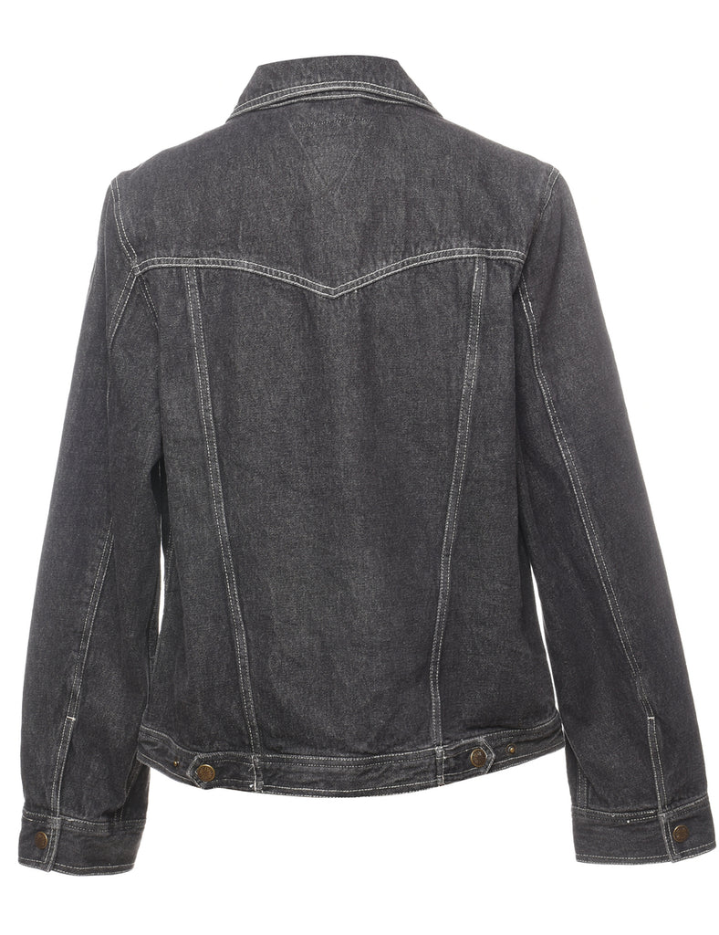 Black Denim Jacket - L