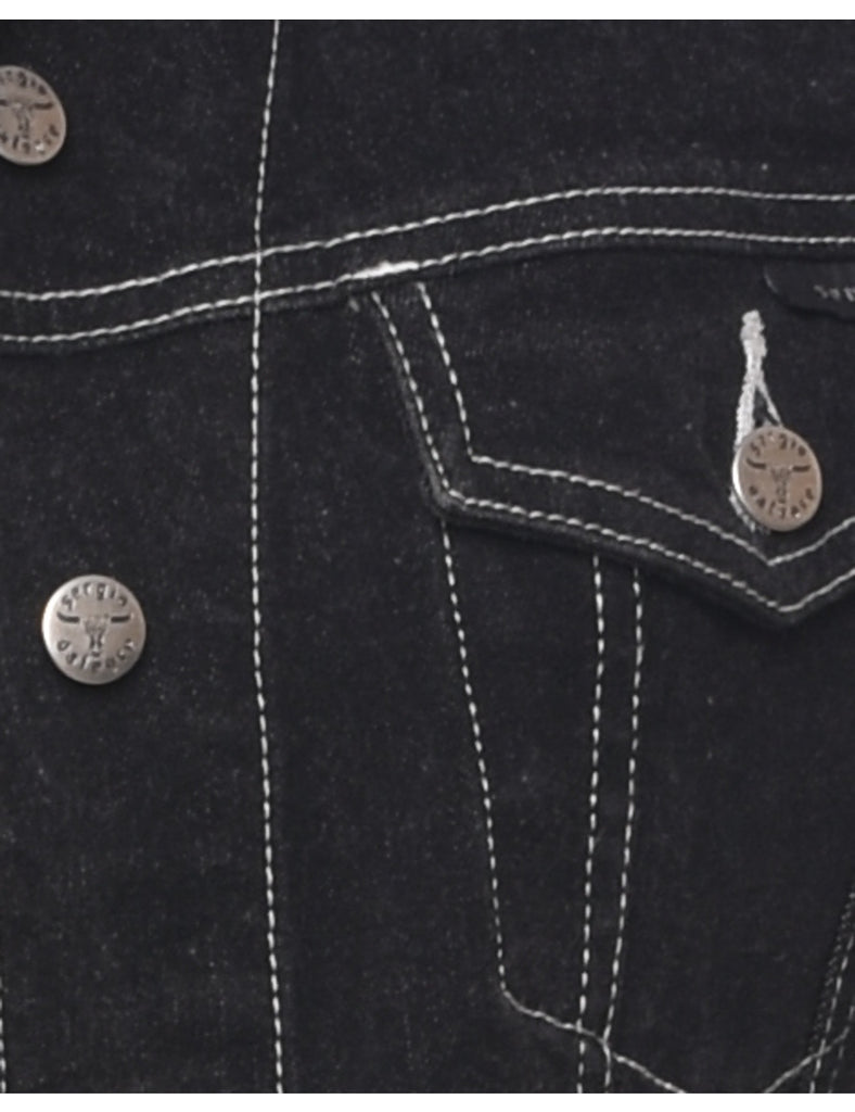 Black Denim Jacket - M