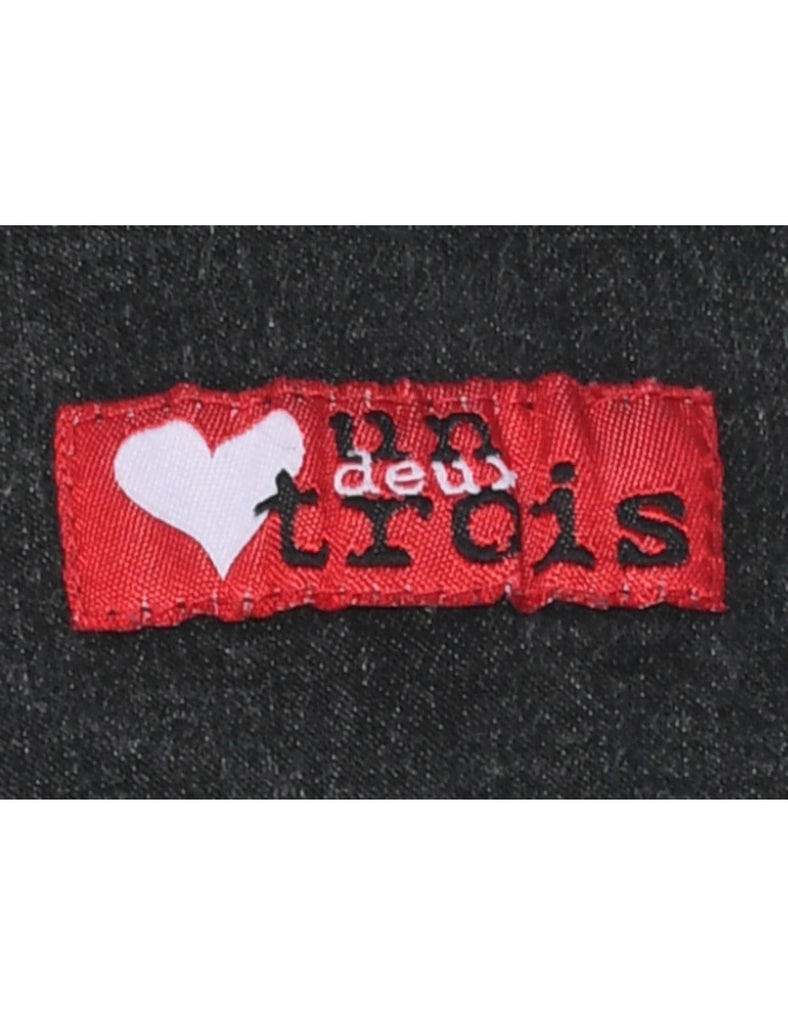 Black Denim Shirt - L