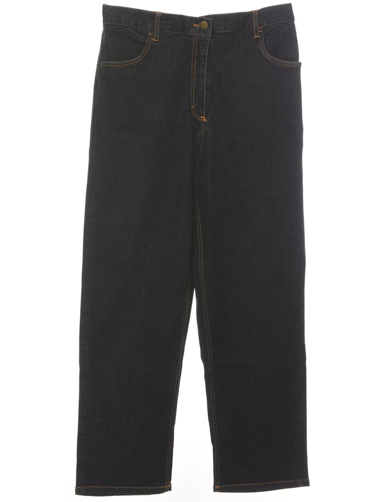 Black Denim Trousers - W31 L28