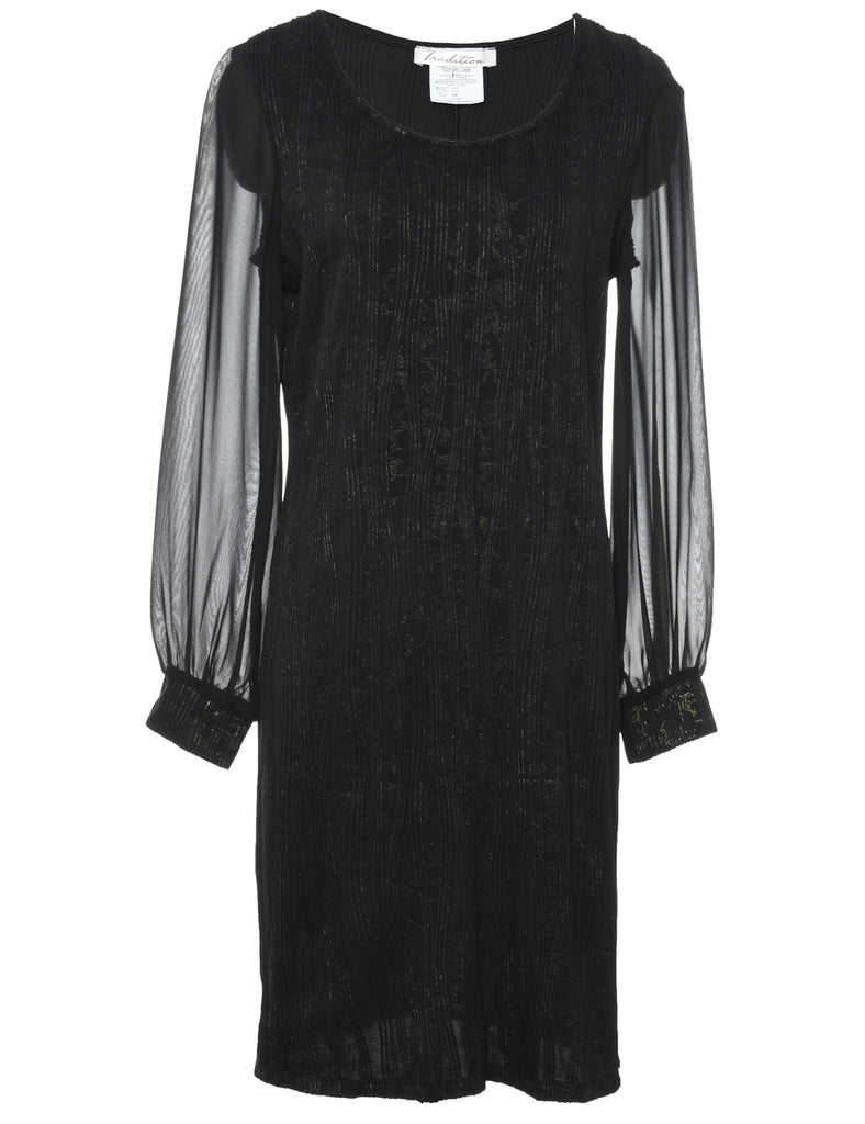 Black Evening Dress - L