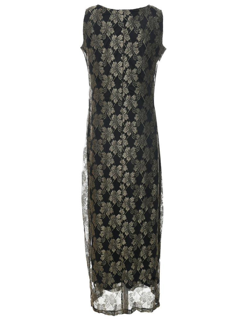 Black Evening Dress - L