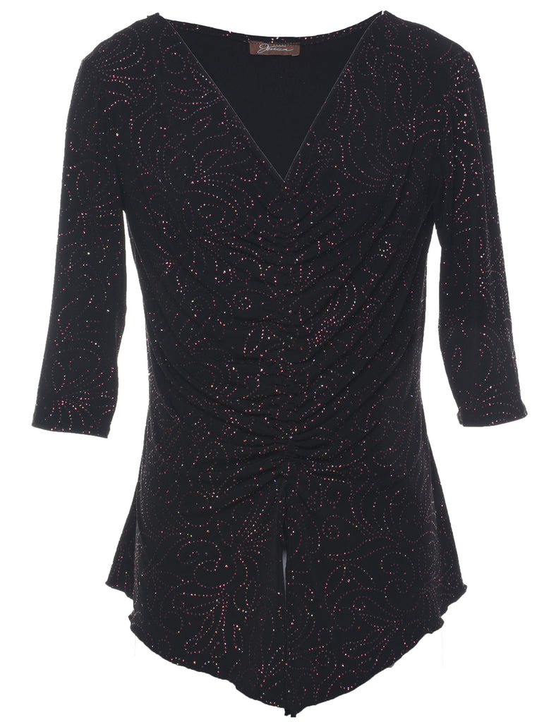 Black Evening Top - S