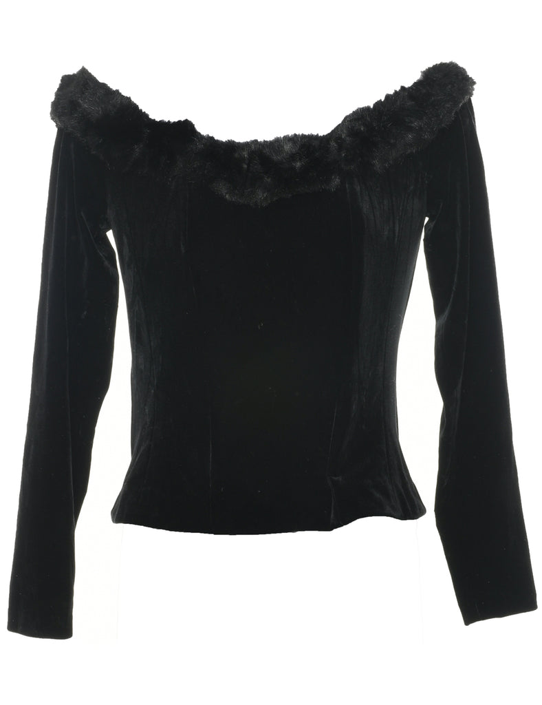 Black Evening Top - S