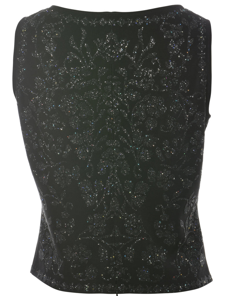 Black Evening Top - M