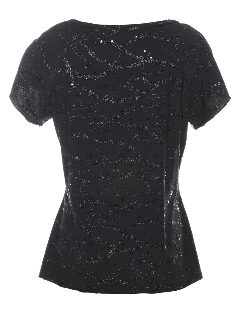 Black Evening Top - M