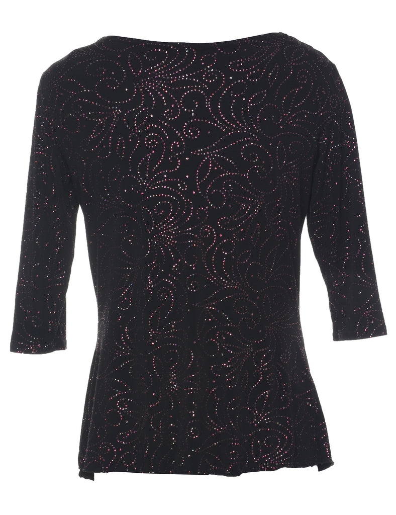 Black Evening Top - S