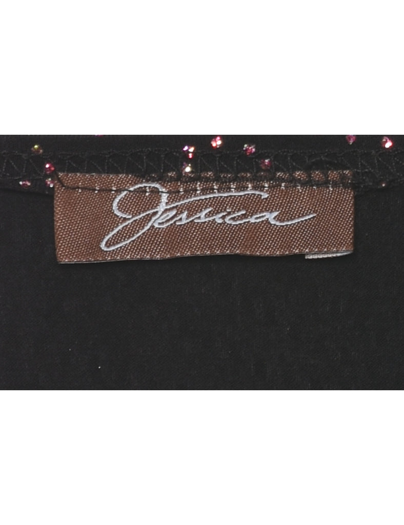 Black Evening Top - S