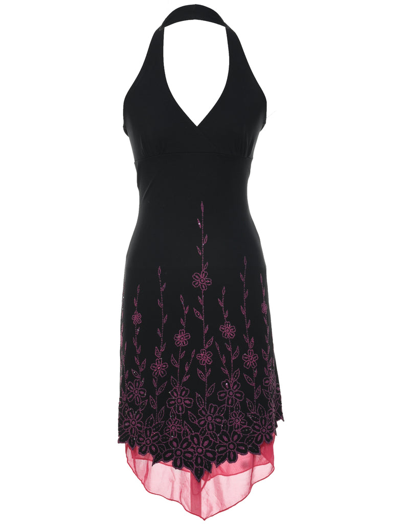 Black Evening Y2K Dress - XS