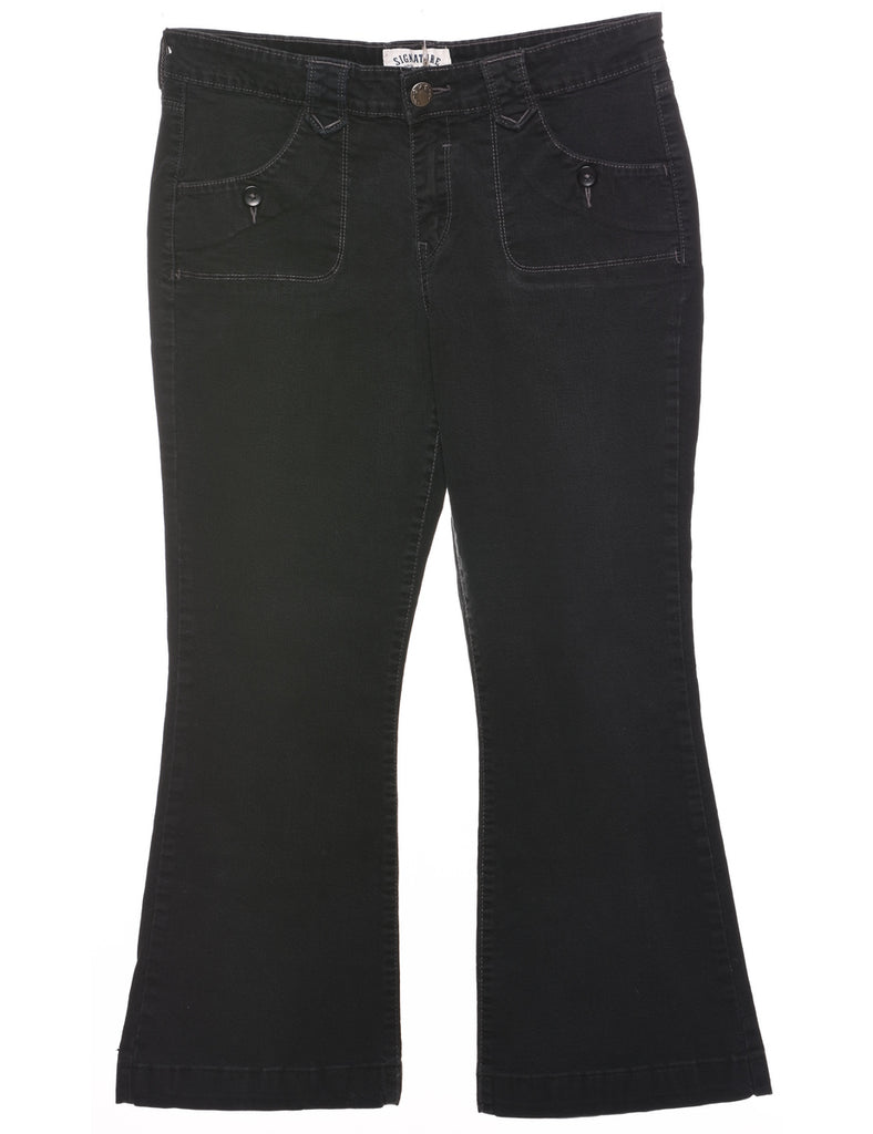 Black Flared Jeans - W32 L27