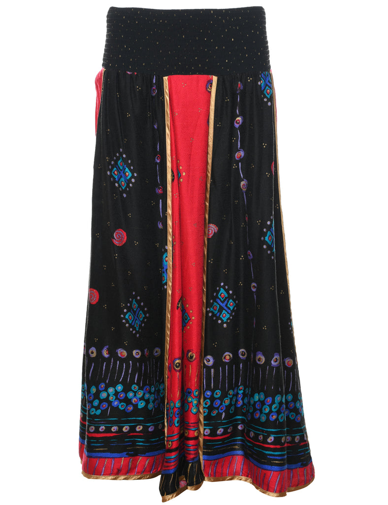 Black Flared Skirt - M