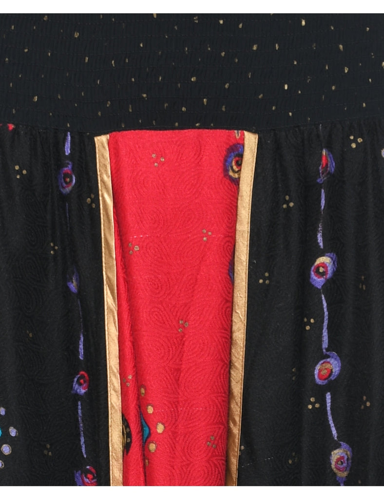 Black Flared Skirt - M